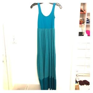 Theory Turquoise Maxi Dress